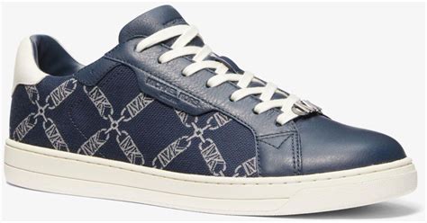 michael kors mens keating|Keating Logo and Leather Sneaker .